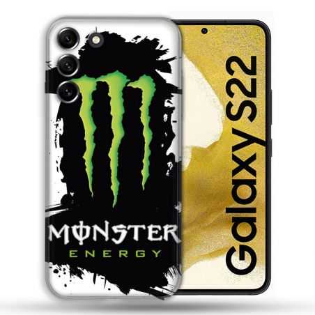 Coque compatible Magsafe Pour Samsung Galaxy S22 Monster Energy Tache