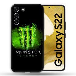 Coque compatible Magsafe Pour Samsung Galaxy S22 Monster Energy Vert