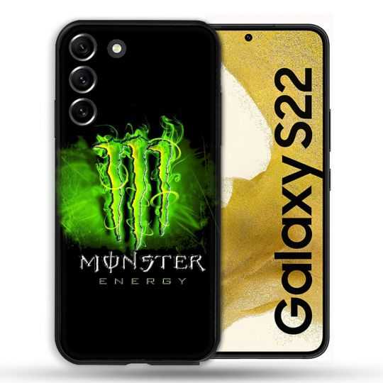Coque compatible Magsafe Pour Samsung Galaxy S22 Monster Energy Vert