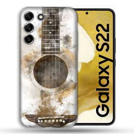 Coque compatible Magsafe Pour Samsung Galaxy S22 Musique Guitare Tag