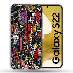 Coque compatible Magsafe Pour Samsung Galaxy S22 Musique Rock Groupe