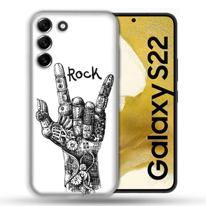 Coque compatible Magsafe Pour Samsung Galaxy S22 Musique Rock Main