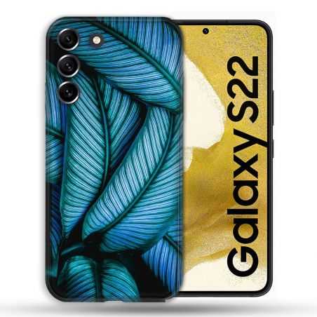 Coque compatible Magsafe Pour Samsung Galaxy S22 Nature Feuille Palmier