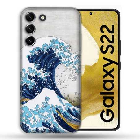 Coque compatible Magsafe Pour Samsung Galaxy S22 Peinture La Grande Vague