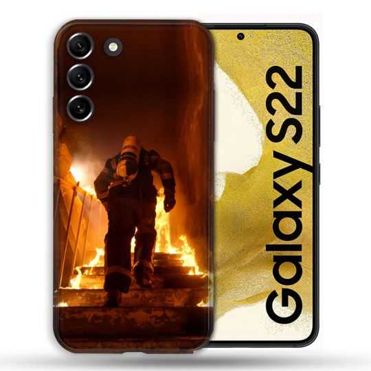 Coque compatible Magsafe Pour Samsung Galaxy S22 Pompier Escalier