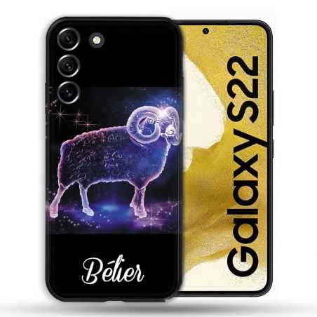Coque compatible Magsafe Pour Samsung Galaxy S22 Signe Zodiaque 2 Bélier