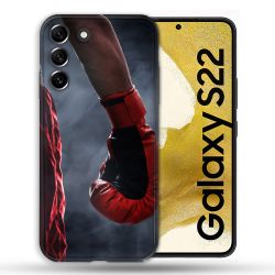 Coque compatible Magsafe Pour Samsung Galaxy S22 Sport Boxe Gant Rouge