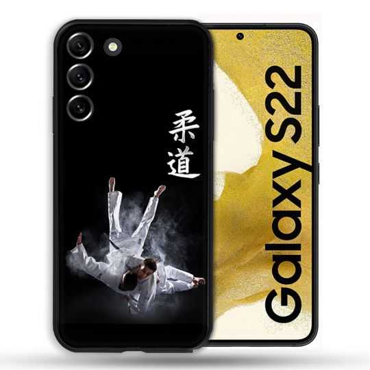 Coque compatible Magsafe Pour Samsung Galaxy S22 Sport Judo Noir