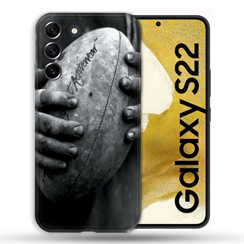 Coque compatible Magsafe Pour Samsung Galaxy S22 Sport Rugby Ballon Vintage