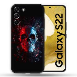 Coque compatible Magsafe Pour Samsung Galaxy S22 Tete de Mort Deflagration