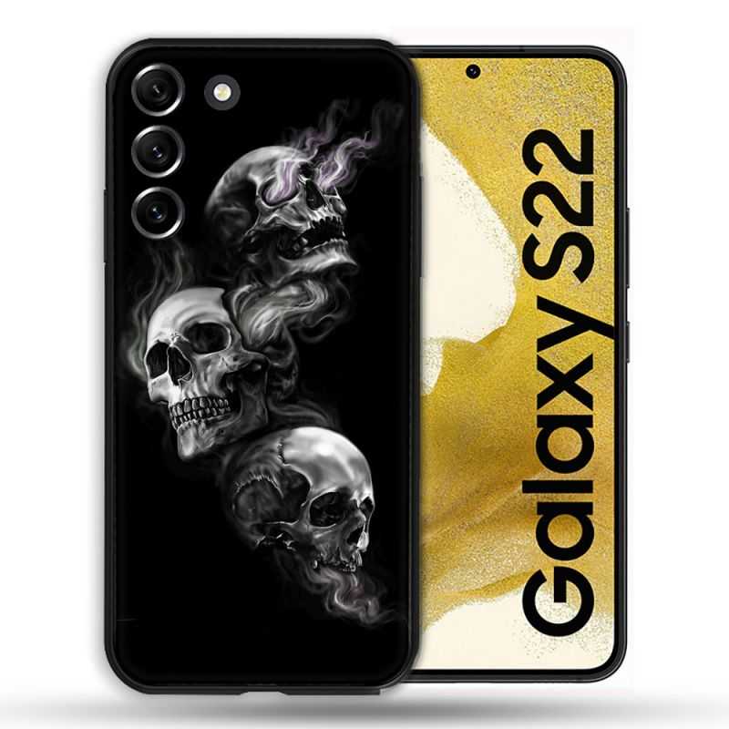 Coque compatible Magsafe Pour Samsung Galaxy S22 Tete de Mort Triple