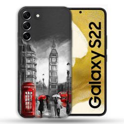 Coque compatible Magsafe Pour Samsung Galaxy S22 Voyage Angleterre Londres Vintage