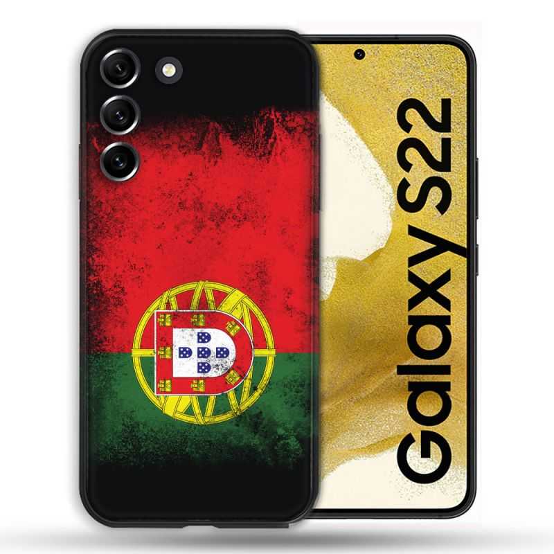 Coque compatible Magsafe Pour Samsung Galaxy S22 Voyage Portugal Drapeau