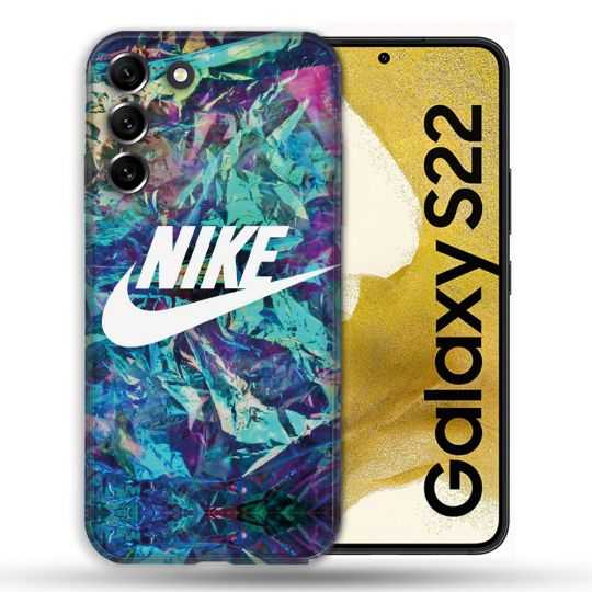Coque compatible Magsafe Pour Samsung Galaxy S22 Nike Turquoise