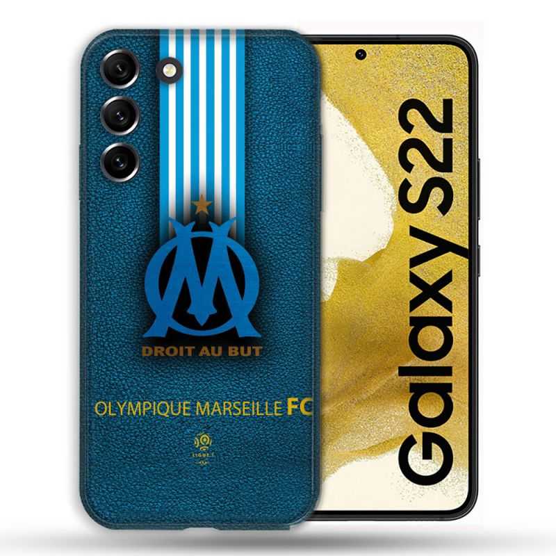 Coque compatible Magsafe Pour Samsung Galaxy S22 Olympique Marseille OM Bande