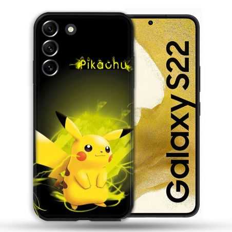 Coque compatible Magsafe Pour Samsung Galaxy S22 Pokemon Pikachu Eclair