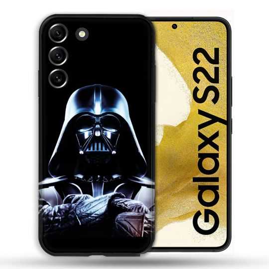 Coque compatible Magsafe Pour Samsung Galaxy S22 Star Wars - Dark Vador Noir