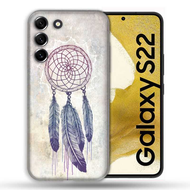 Coque compatible Magsafe Pour Samsung Galaxy S22 Zen Attrape Reve Blanc