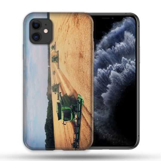 Coque Compatible Magsafe Pour Apple Iphone 11 (6,1) Agriculture Moissonneuse