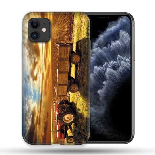 Coque Compatible Magsafe Pour Apple Iphone 11 (6,1) Agriculture Tracteur Color