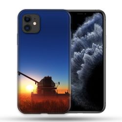 Coque Compatible Magsafe Pour Apple Iphone 11 (6,1) Agriculture Moissonneuse Soleil