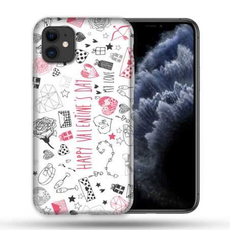 Coque Compatible Magsafe Pour Apple Iphone 11 (6,1) Amour Valentines