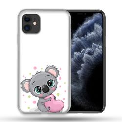 Coque Compatible Magsafe Pour Apple Iphone 11 (6,1) Animal Koala Cœur