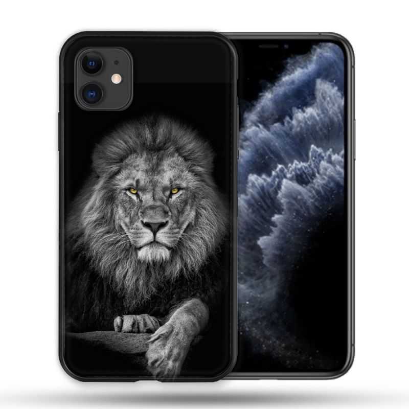 Coque Compatible Magsafe Pour Apple Iphone 11 (6,1) Animal Lion Majestueux