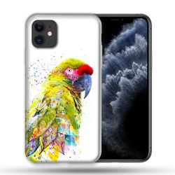Coque Compatible Magsafe Pour Apple Iphone 11 (6,1) Animal Perroquet Jaune