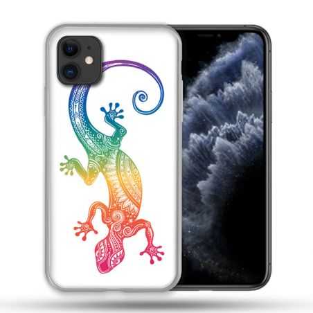 Coque Compatible Magsafe Pour Apple Iphone 11 (6,1) Animal Salamandre Color