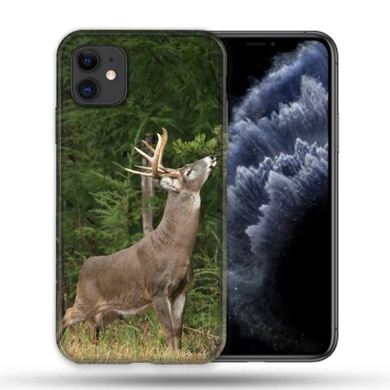 Coque Compatible Magsafe Pour Apple Iphone 11 (6,1) Chasse Cerf
