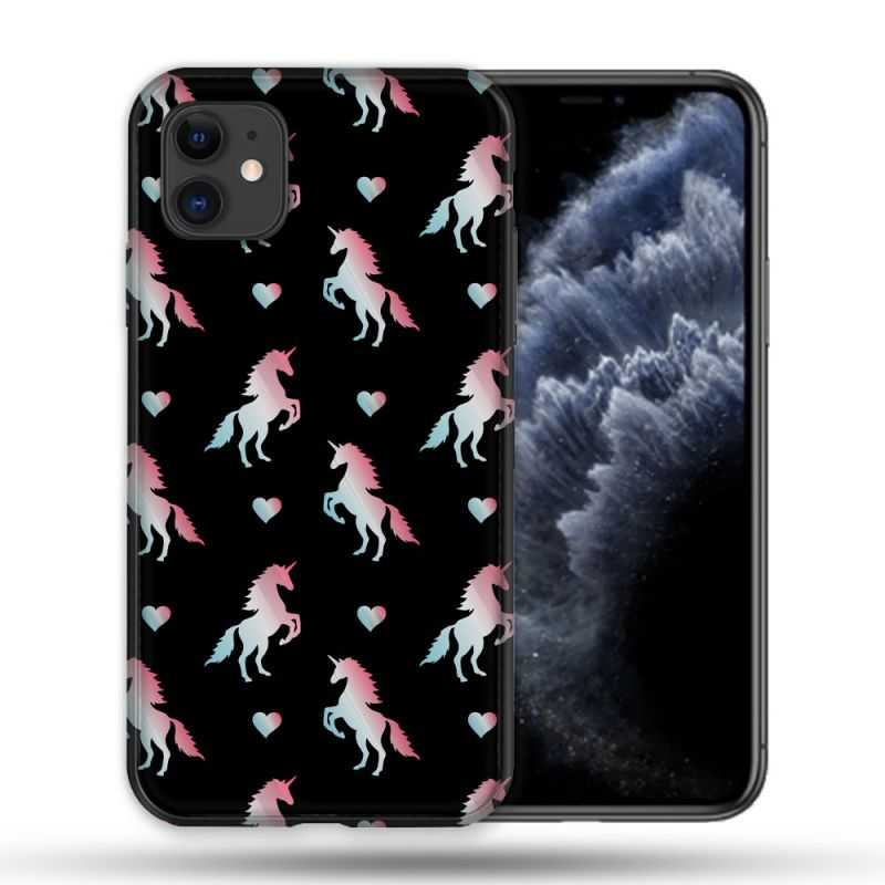 Coque Compatible Magsafe Pour Apple Iphone 11 (6,1) Fantastique Licorne Pattern