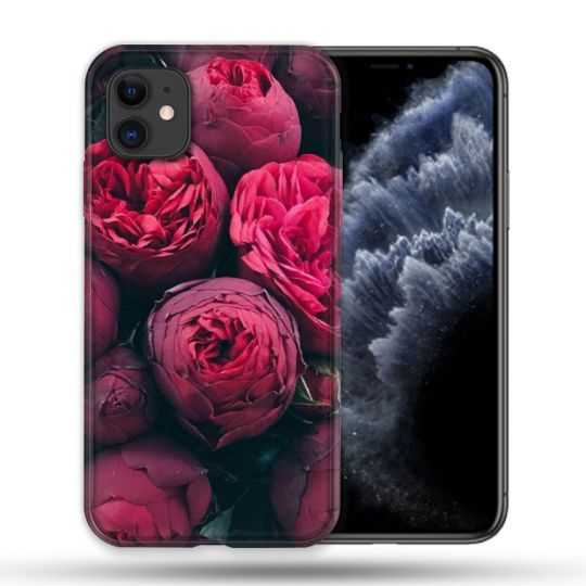 Coque Compatible Magsafe Pour Apple Iphone 11 (6,1) Fleur Pivoine