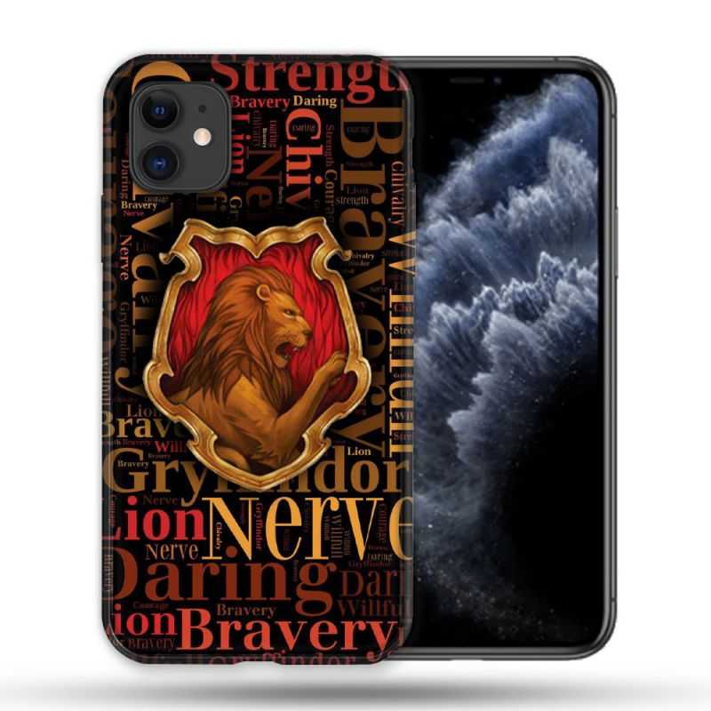 Coque Compatible Magsafe Pour Apple Iphone 11 (6,1) Harry Potter Griffondor