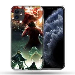 Coque Compatible Magsafe Pour Apple Iphone 11 (6,1) Manga Attaque Titans Combat