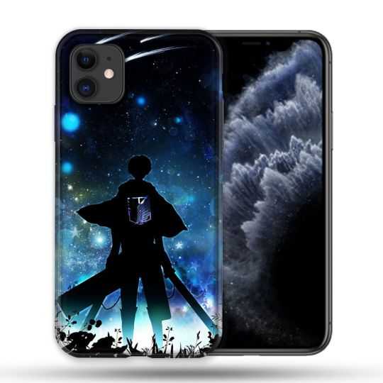 Coque Compatible Magsafe Pour Apple Iphone 11 (6,1) Manga Attaque Titans Levi