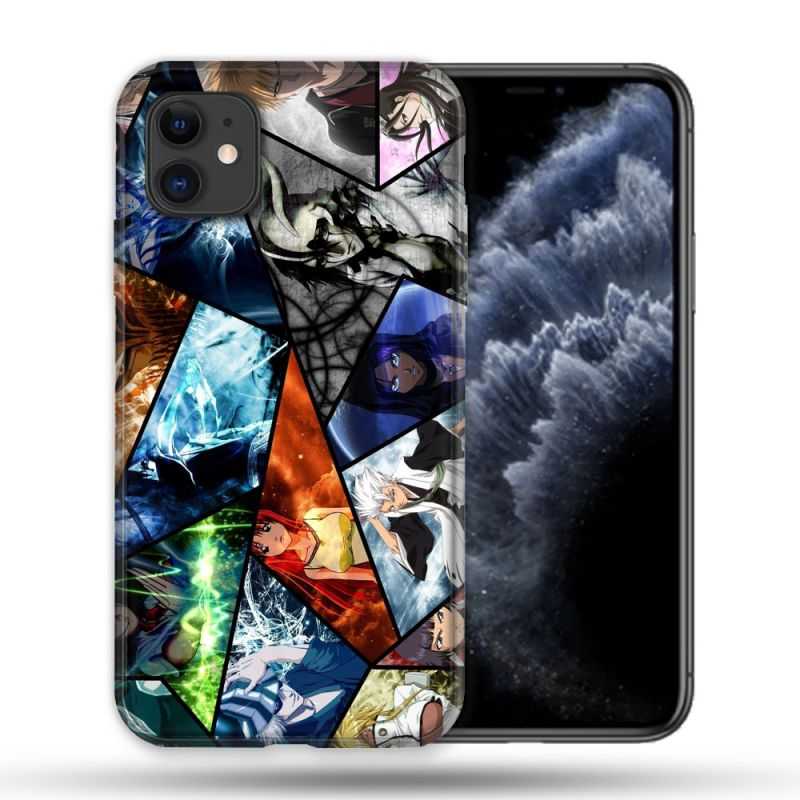 Coque Compatible Magsafe Pour Apple Iphone 11 (6,1) Manga Bleach Pele Mele