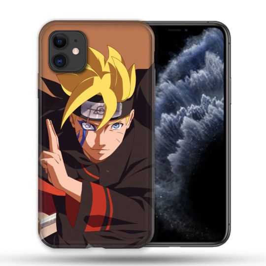 Coque Compatible Magsafe Pour Apple Iphone 11 (6,1) Manga Boruto Signe