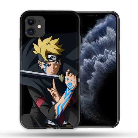 Coque Compatible Magsafe Pour Apple Iphone 11 (6,1) Manga Boruto Tatouage