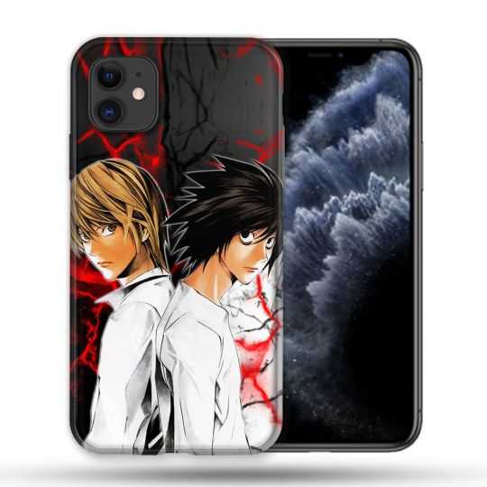 Coque Compatible Magsafe Pour Apple Iphone 11 (6,1) Manga Death Note Duo