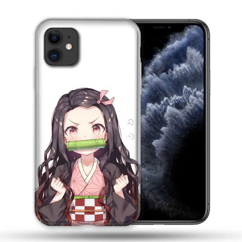Coque Compatible Magsafe Pour Apple Iphone 11 (6,1) Manga Demon Slayer Nezuko