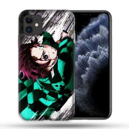 Coque Compatible Magsafe Pour Apple Iphone 11 (6,1) Manga Demon Slayer Tanjiro