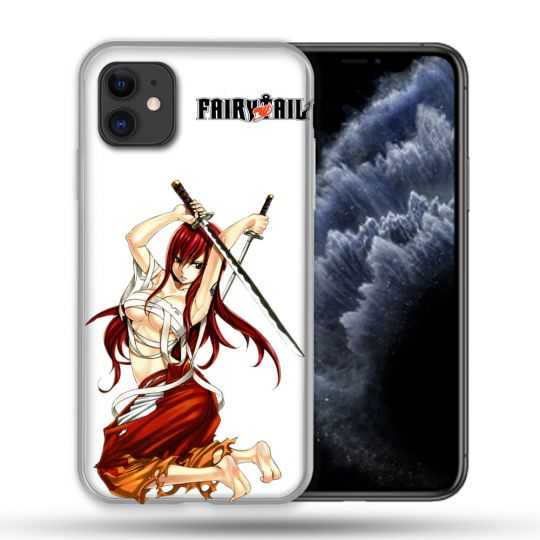 Coque Compatible Magsafe Pour Apple Iphone 11 (6,1) Manga Fairy Tail Erza