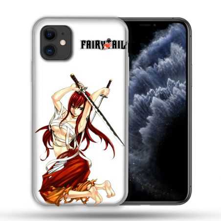Coque Compatible Magsafe Pour Apple Iphone 11 (6,1) Manga Fairy Tail Erza