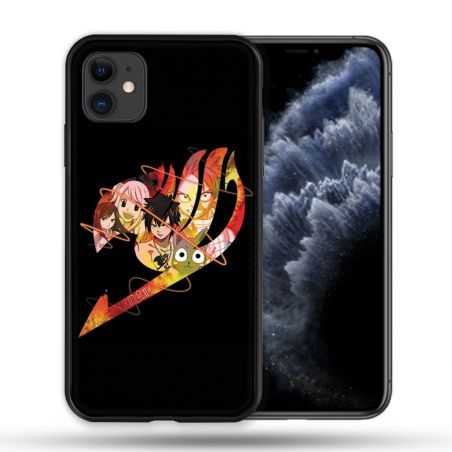 Coque Compatible Magsafe Pour Apple Iphone 11 (6,1) Manga Fairy Tail Logo Noir