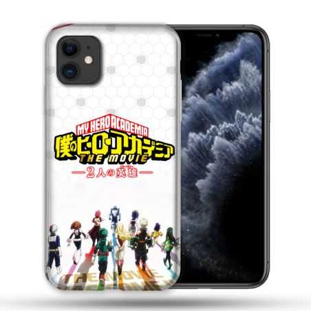 Coque Compatible Magsafe Pour Apple Iphone 11 (6,1) Manga My Hero Academia Blanc