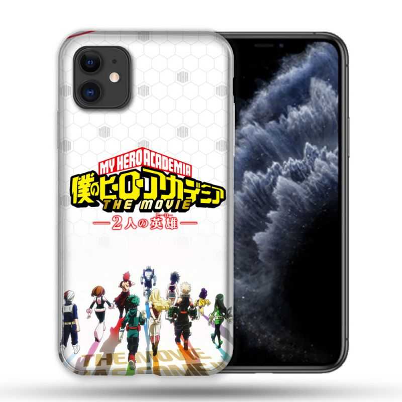 Coque Compatible Magsafe Pour Apple Iphone 11 (6,1) Manga My Hero Academia Blanc