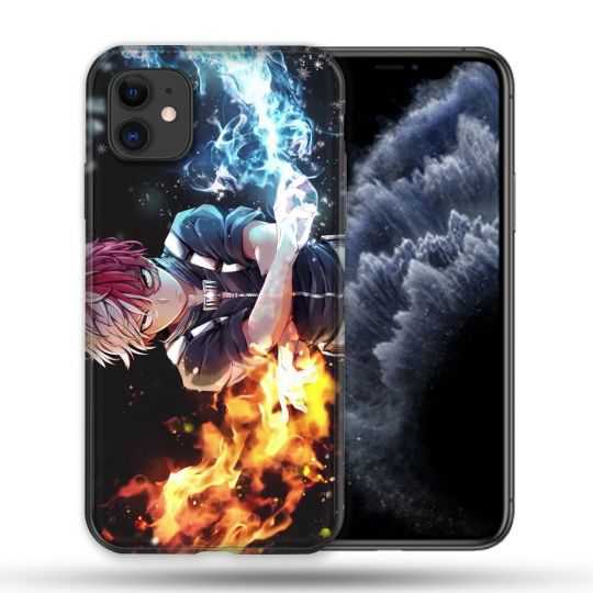 Coque Compatible Magsafe Pour Apple Iphone 11 (6,1) Manga My Hero Academia Shoto