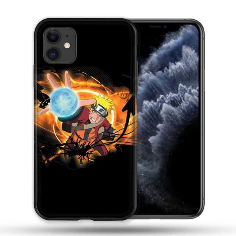 Coque Compatible Magsafe Pour Apple Iphone 11 (6,1) Manga Naruto Noir