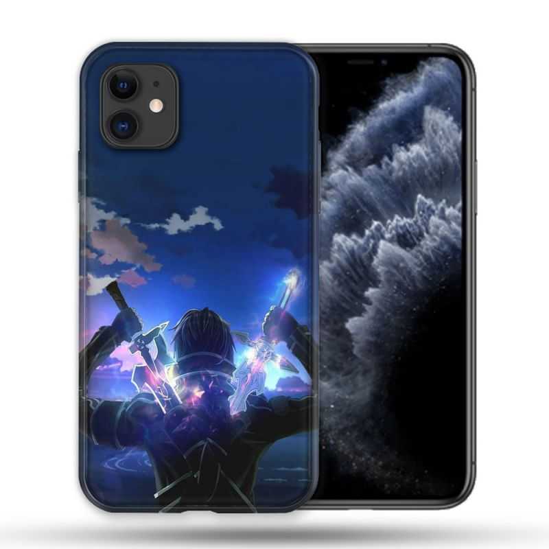 Coque Compatible Magsafe Pour Apple Iphone 11 (6,1) Manga SAO sword Art Online Epee